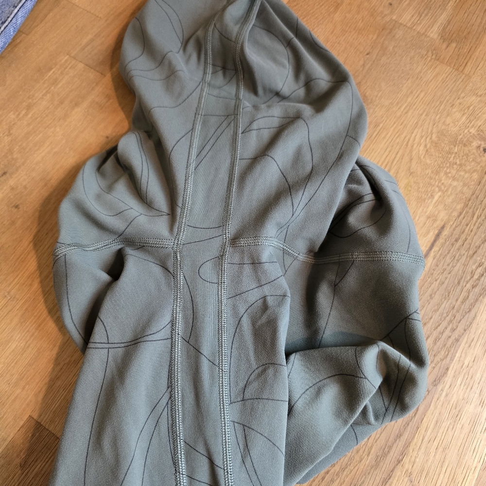Lululemon Align High-Rise Pant 25" Size 6 Scripted Yogo Army Green - Dark Olive - Picture 10 of 13
